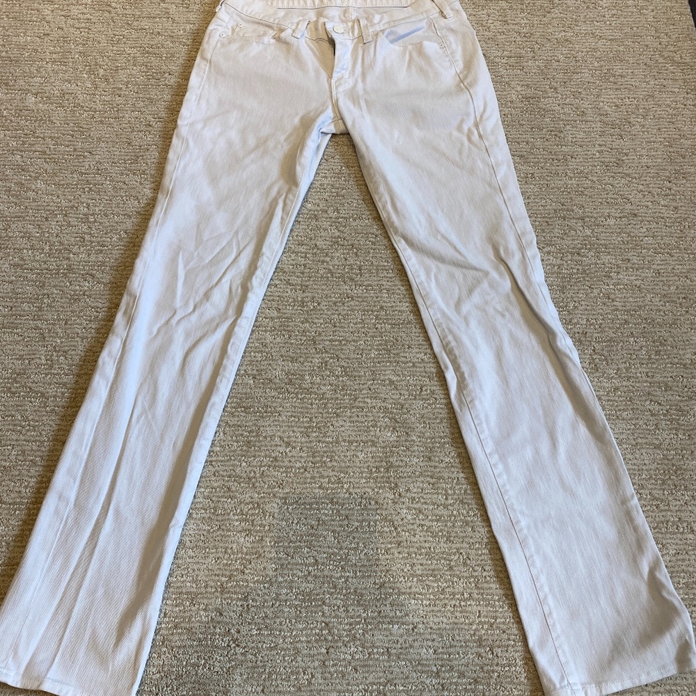 7 for all mankind size 29 white straight leg